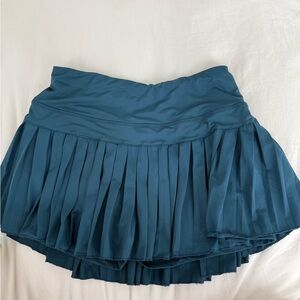 Teal Pleated Women's Skirt
